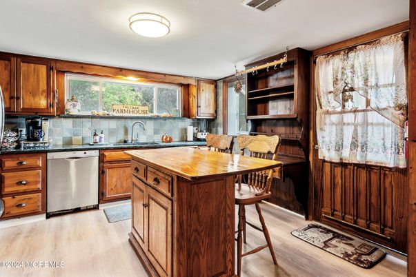 Interior, Kitchen, Wood Texture Flooring