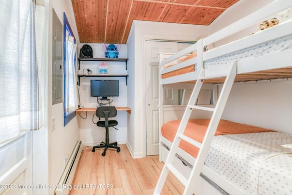 Home Office, Interior, Wooden Ceilings, Wood Texture Flooring