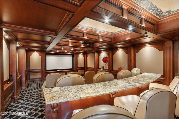 Home Theatre Room, Interior, Projection Screen, Recessed Lighting, Theatre Room