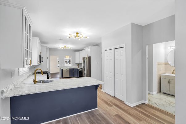 Interior, Kitchen, Wood Texture Flooring