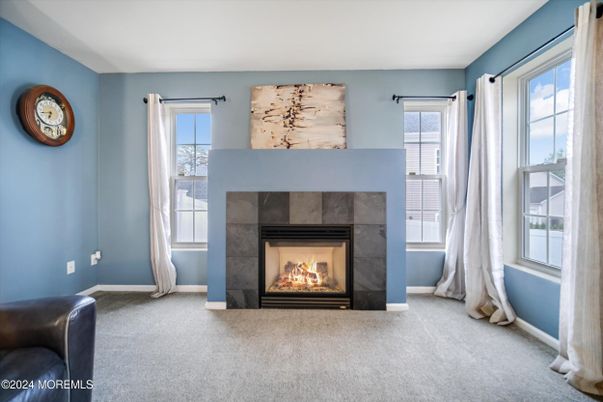 Empty room, Fireplace, Interior