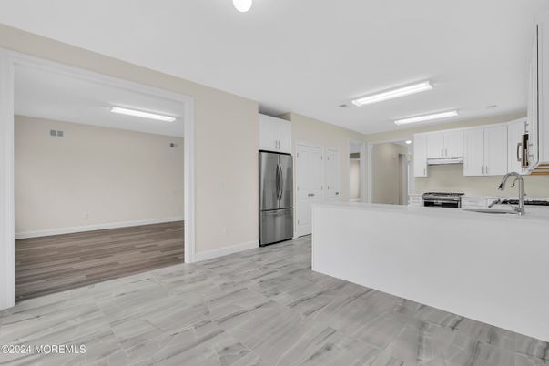 Interior, Kitchen, Wood Texture Flooring