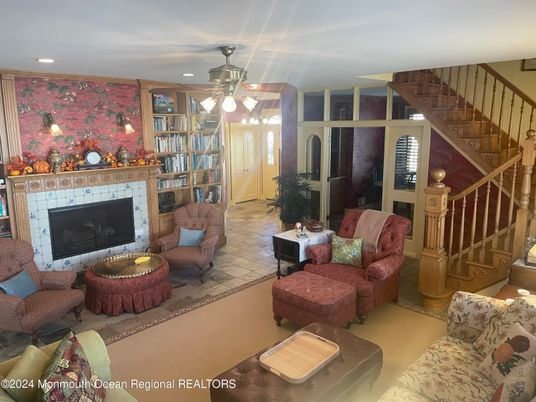 Fireplace, Interior, Living room, Recessed Lighting