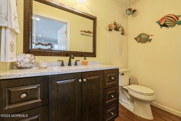 Bathroom, Interior, Wood Texture Flooring
