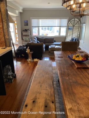 Chandelier, Dining room, Fireplace, Interior, Living room, Wood Texture Flooring