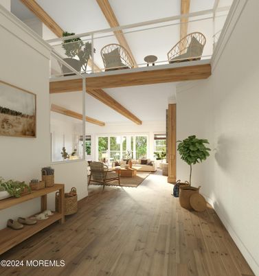Interior, Living room, Wooden Beams, Wood Texture Flooring