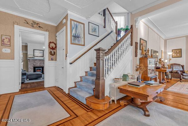 Fireplace, Interior, Wood Texture Flooring