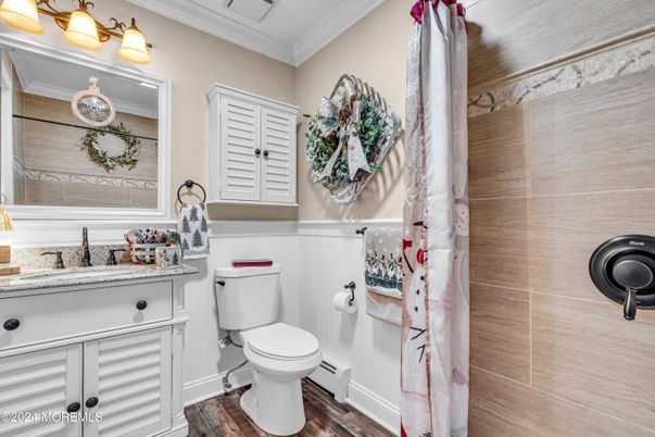 Bathroom, Interior, Wood Texture Flooring