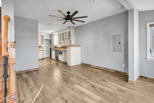 Empty room, Interior, Kitchen, Wood Texture Flooring