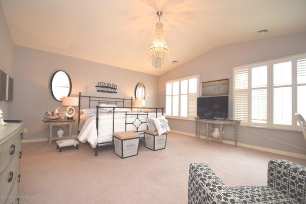Bedroom, Chandelier, Interior