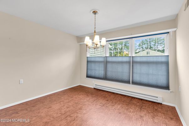 Chandelier, Empty room, Interior, Wood Texture Flooring