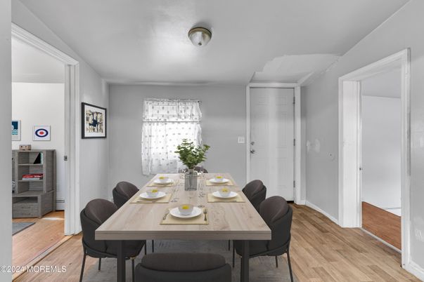 Dining room, Interior, Wood Texture Flooring