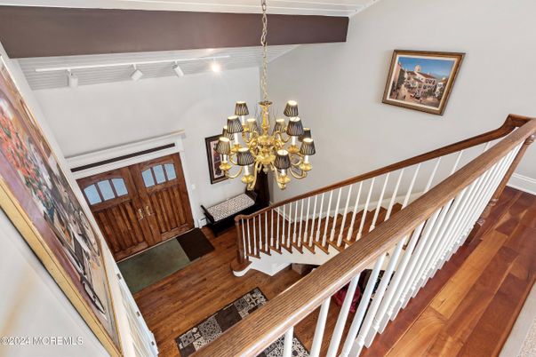 Chandelier, Interior, Wood Texture Flooring