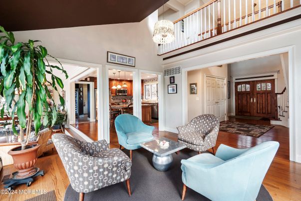Chandelier, Interior, Living room, Pendant Lights, Wood Texture Flooring