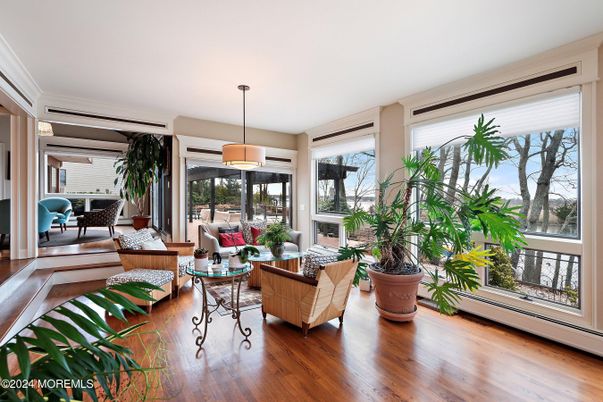 Fireplace, Interior, Living room, Pendant Lights, Wood Texture Flooring