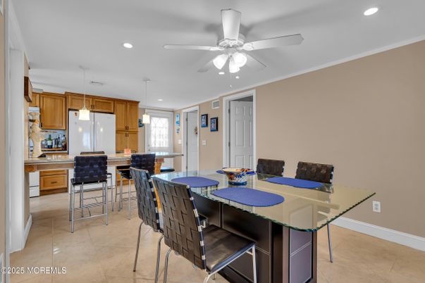 Dining room, Interior, Kitchen, Pendant Lights, Recessed Lighting
