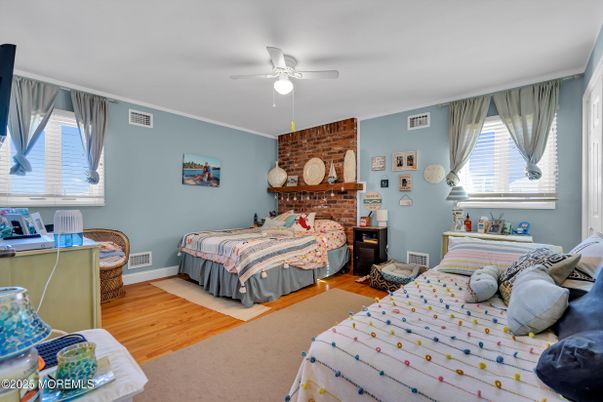 Bedroom, Interior, Wood Texture Flooring