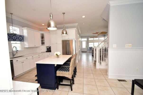 Interior, Kitchen, Pendant Lights, Recessed Lighting, Stainless Steel Appliances