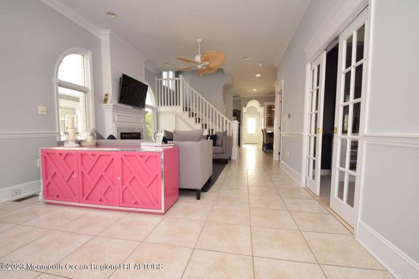 Fireplace, Interior, Living room, Recessed Lighting