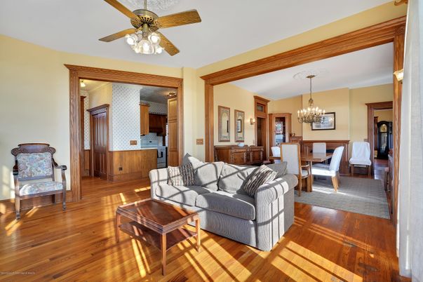 Chandelier, Dining room, Interior, Kitchen, Living room, Wood Texture Flooring