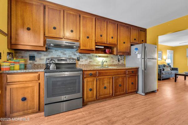 Interior, Kitchen, Wood Texture Flooring