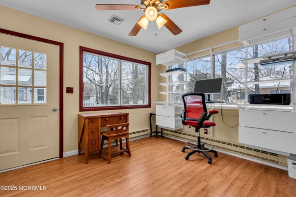 Home Office, Interior, Wood Texture Flooring