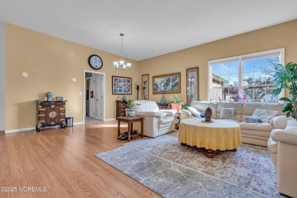 Chandelier, Interior, Living room, Wood Texture Flooring