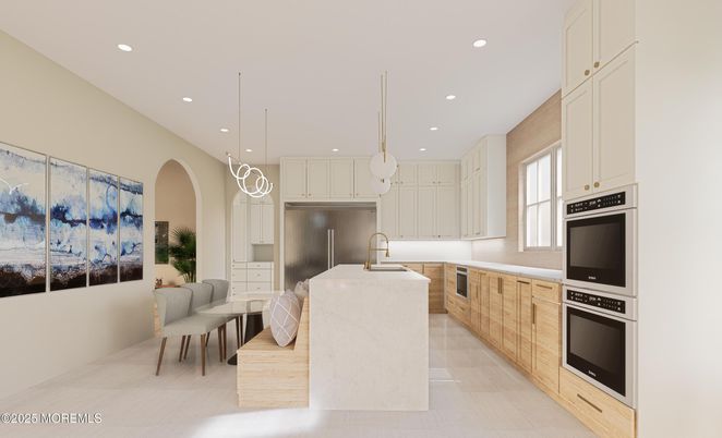 Interior, Kitchen, Pendant Lights, Recessed Lighting, Stainless Steel Appliances