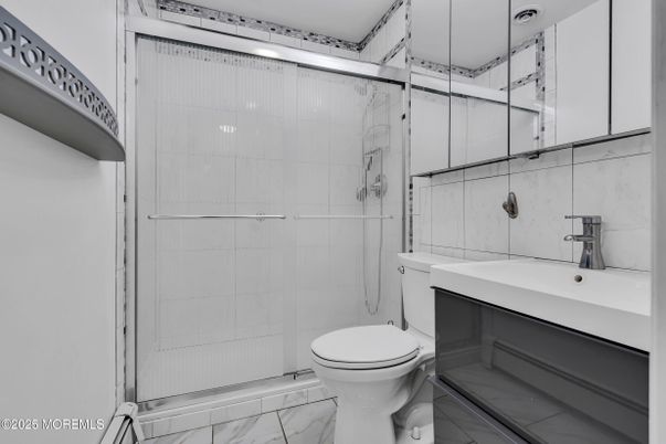 Bathroom, Glass Shower, Interior, Marble, Marble Walls