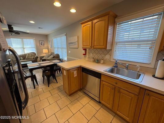 Dining room, Interior, Kitchen, Living room, Recessed Lighting