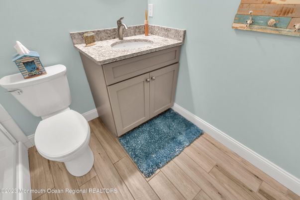 Bathroom, Interior, Wood Texture Flooring