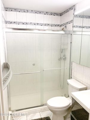 Bathroom, Glass Shower, Interior, Marble Walls