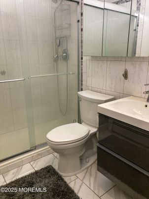 Bathroom, Glass Shower, Interior, Marble Walls