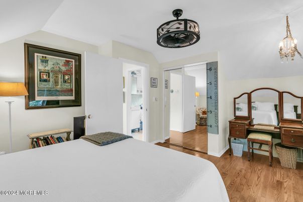 Bedroom, Chandelier, Interior, Wood Texture Flooring