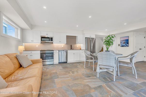 Dining room, Interior, Kitchen, Recessed Lighting, Stainless Steel Appliances