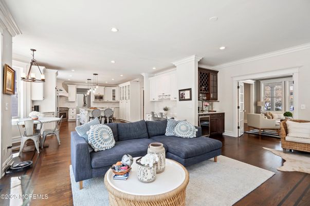 Dining room, Interior, Kitchen, Living room, Pendant Lights, Recessed Lighting, Wood Texture Flooring