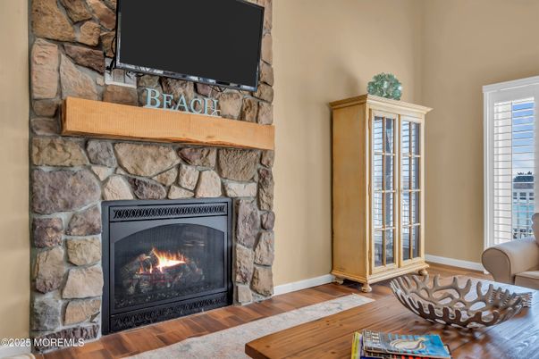 Fireplace, Interior, Wood Texture Flooring