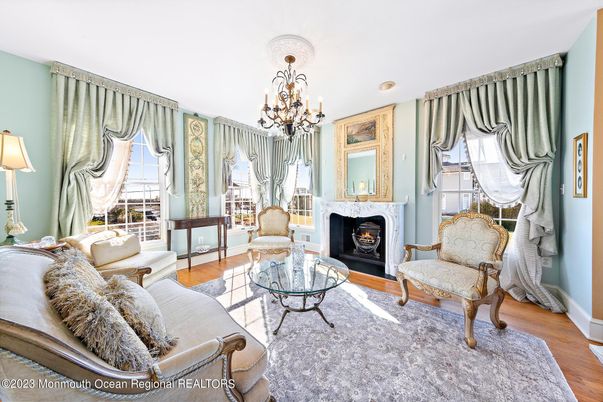 Chandelier, Fireplace, Interior, Living room, Wood Texture Flooring