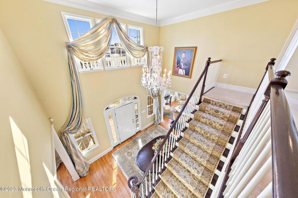Chandelier, Interior, Wood Texture Flooring