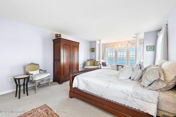Bedroom, Chandelier, Interior