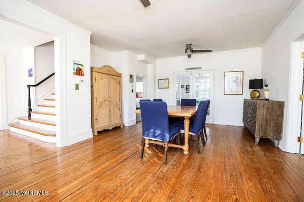 Dining room, Interior, Wood Texture Flooring