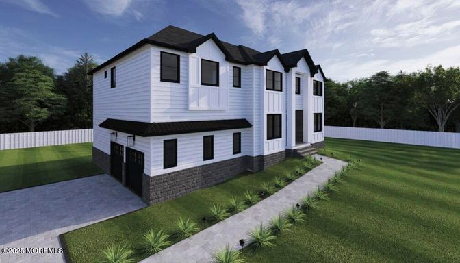 Attached, Backyard, Exterior, Facade, Farmhouse