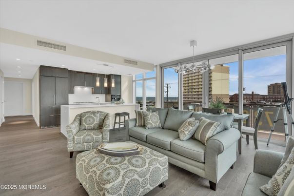 Dining room, Interior, Kitchen, Living room, Pendant Lights, Recessed Lighting, Stainless Steel Appliances, Wood Texture Flooring