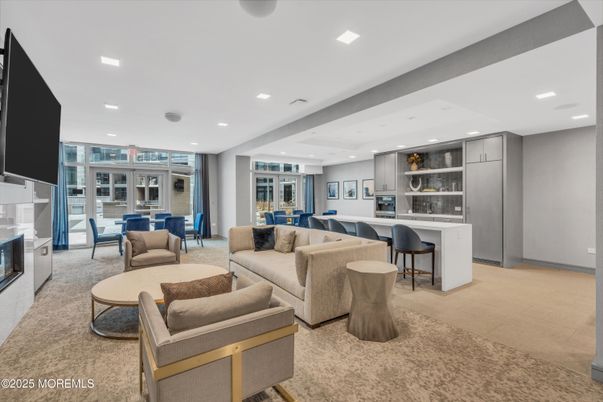 Dining room, Fireplace, Interior, Kitchen, Living room, Recessed Lighting