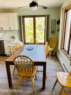 Dining room, Interior, Wood Texture Flooring