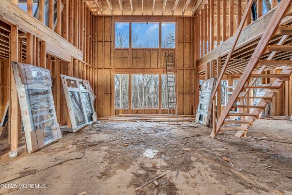 Empty room, Interior, Wooden Beams, Wooden Walls