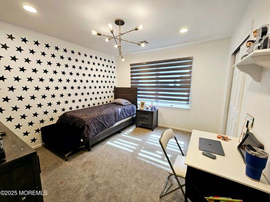 Bedroom, Home Office, Interior, Pendant Lights, Recessed Lighting