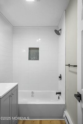 Bathroom, Interior, Wood Texture Flooring