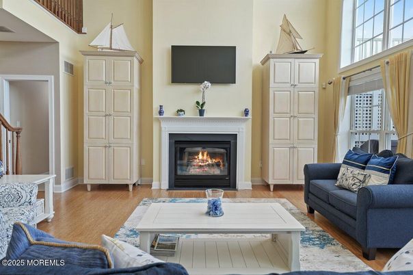 Fireplace, Interior, Living room, Wood Texture Flooring
