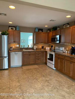 Interior, Kitchen, Recessed Lighting, Stainless Steel Appliances